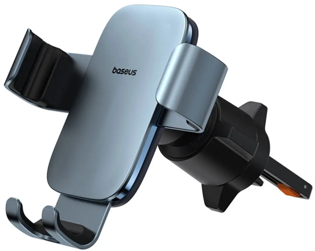 Baseus Metal Age 3 Gravity Ventilatierooster Telefoonhouder Grijs