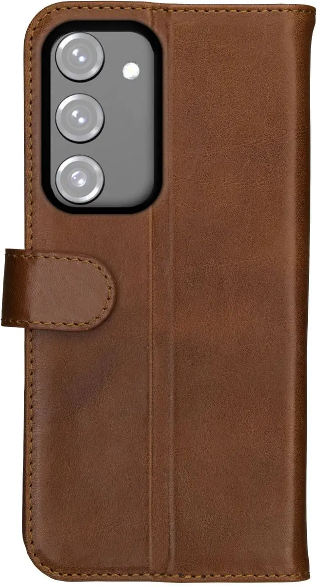 Rosso Deluxe Book Case Samsung Galaxy S23 - 3 Pasjes Bruin