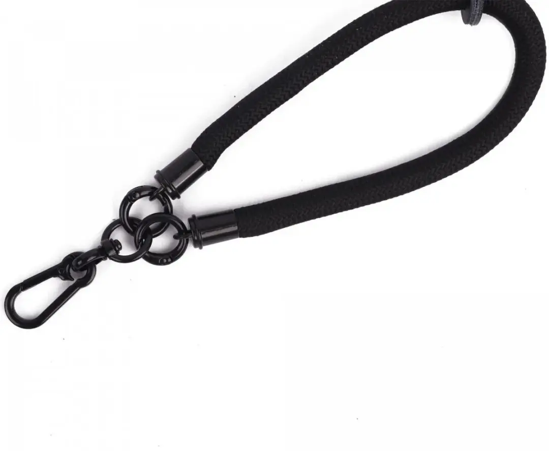 HappyCase Telefoonkoord Polsbandje 30cm - Zwart - afbeelding 3 van 6