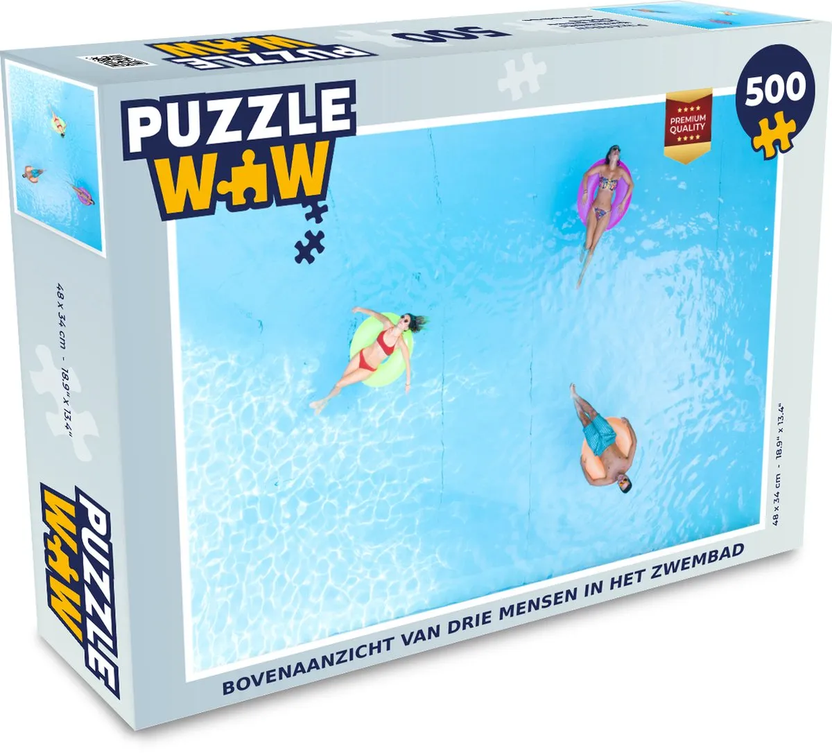 PuzzleWow Zomer Zwemband Legpuzzel 500 Stuks