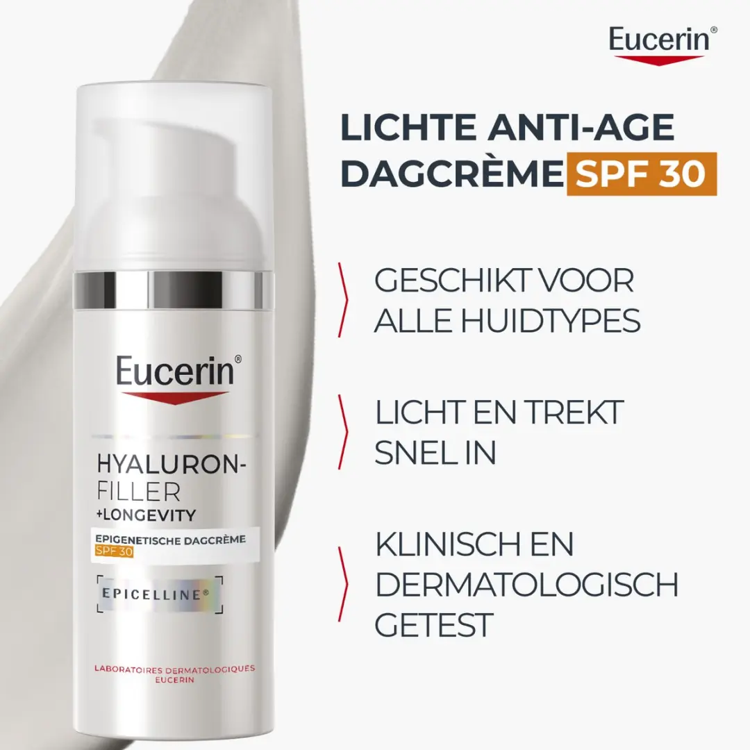 Eucerin Hyaluron-Filler + Longevity Dagcrème SPF30 50ml