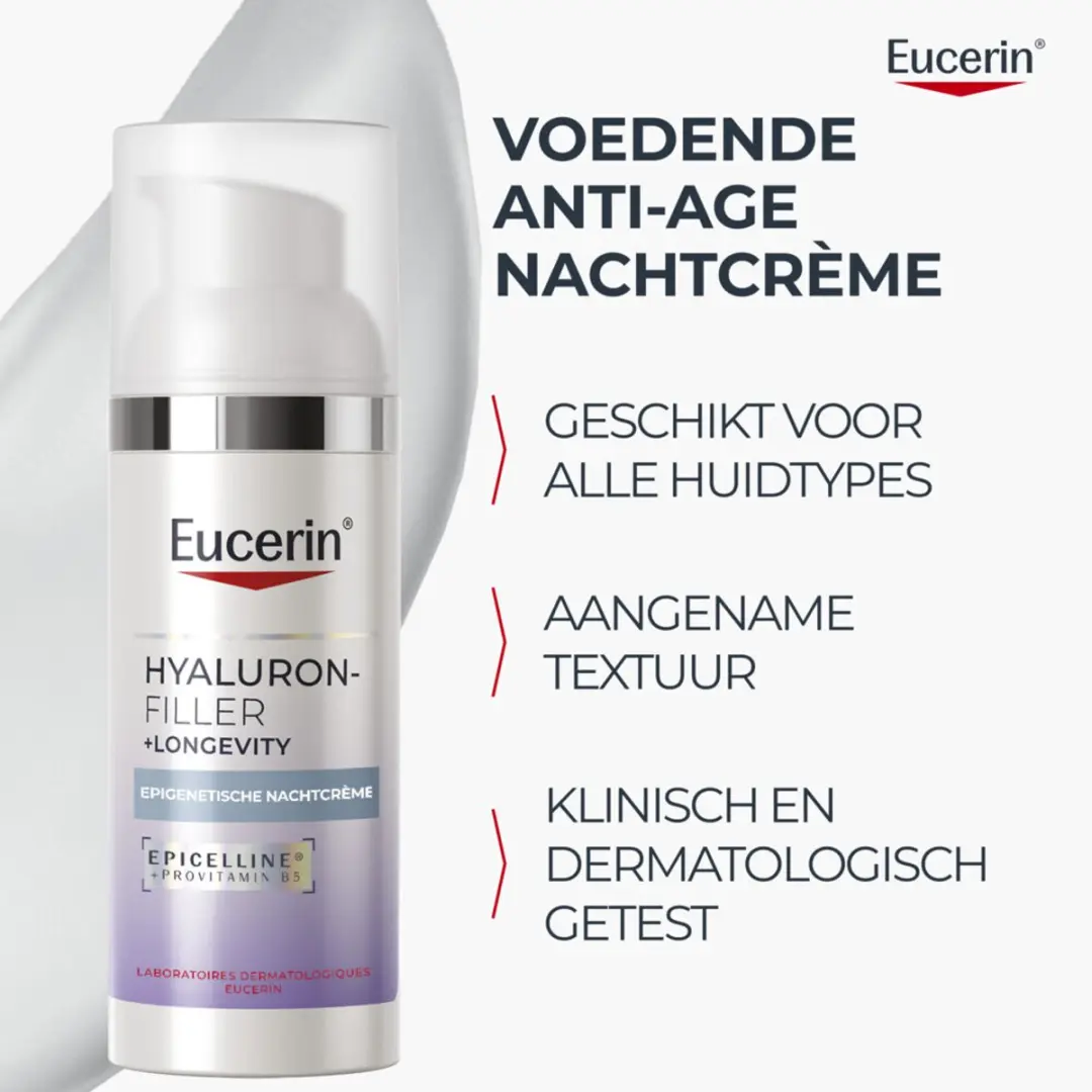 Eucerin Hyaluron-Filler + Longevity Nachtcrème 50ml