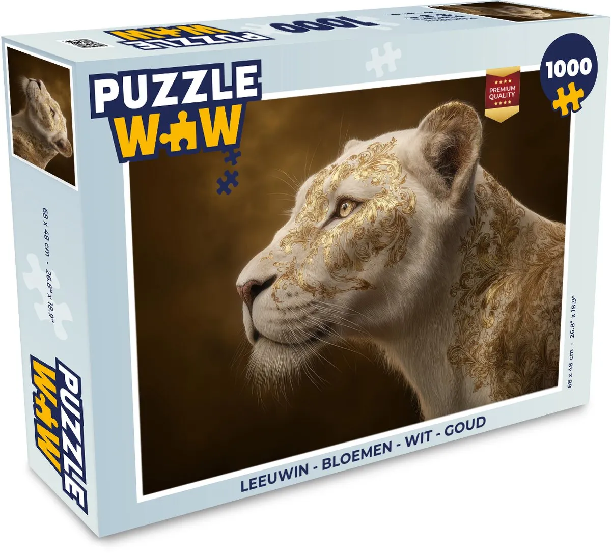 PuzzleWow Leeuwin Bloemen Legpuzzel 1000 Stuks