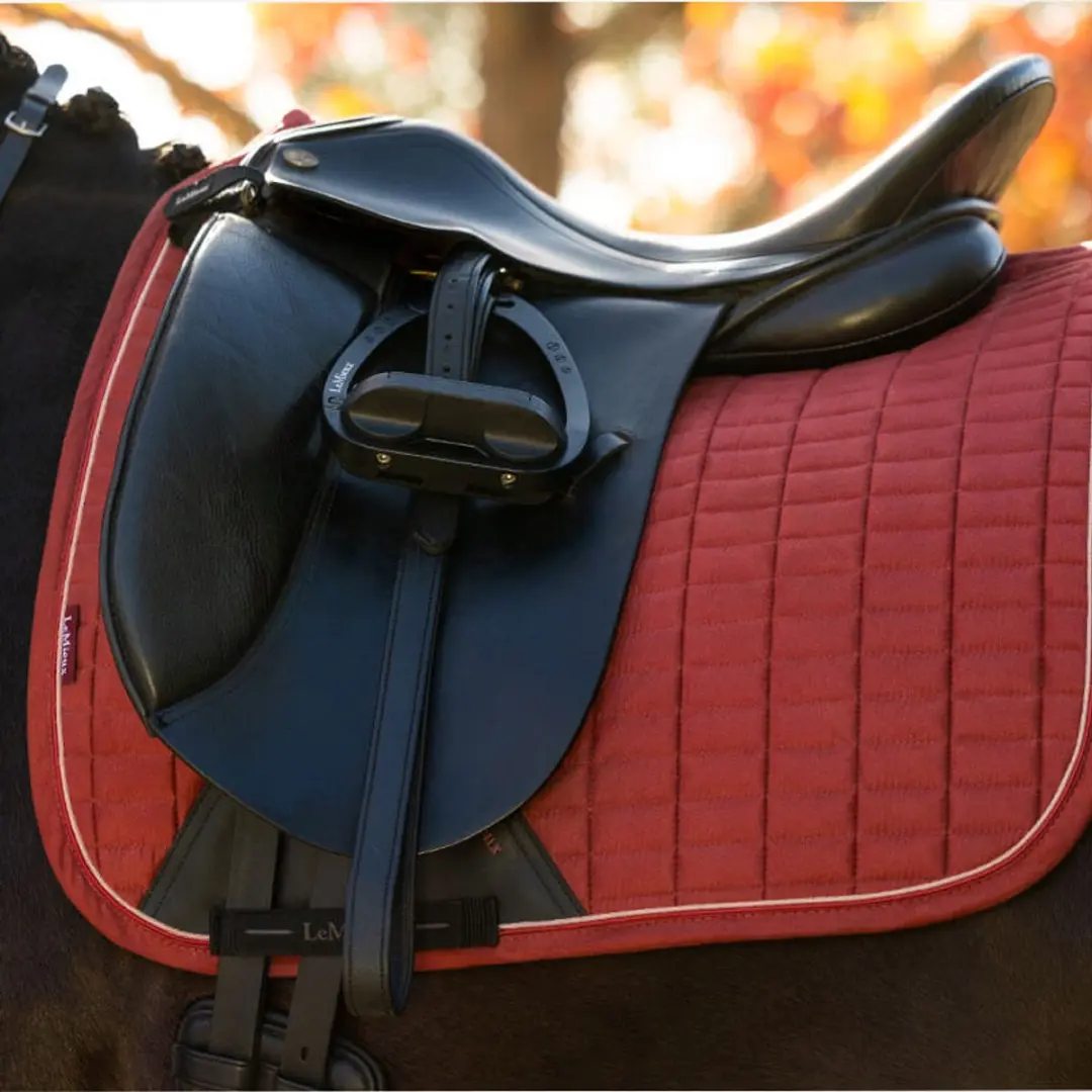 Lemieux Suede Dressage Zadeldek Full - Rood