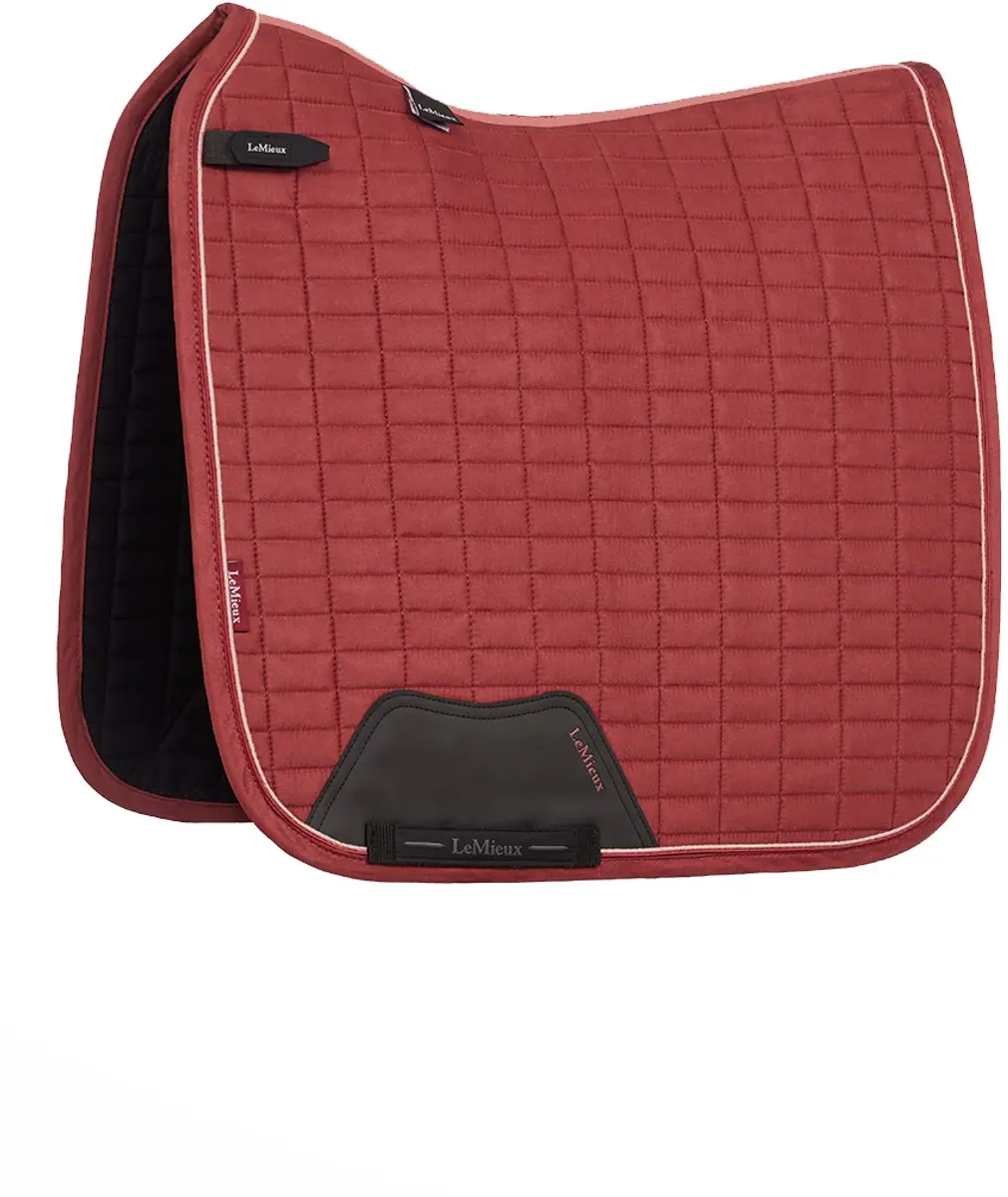Lemieux Suede Dressage Zadeldek Full - Rood - afbeelding 6 van 6