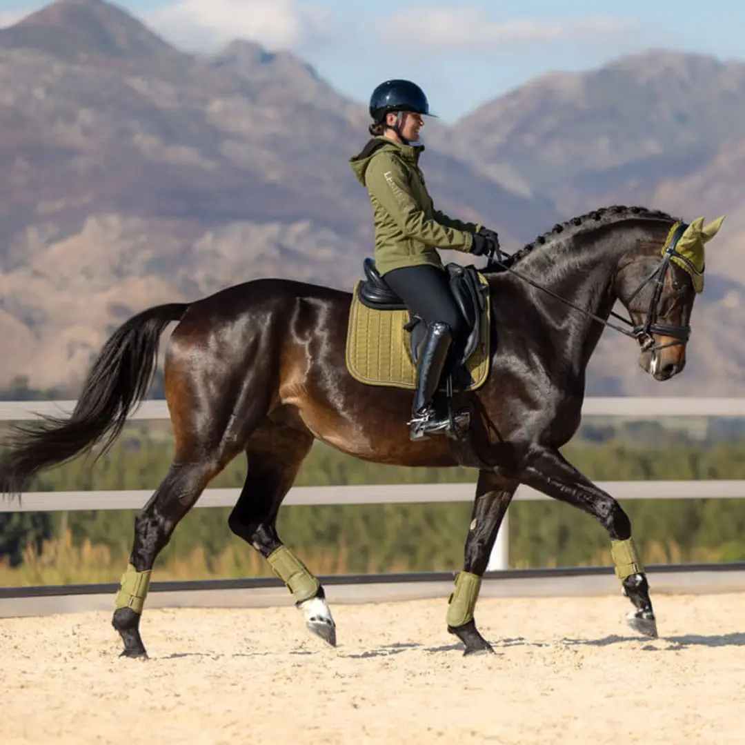 Lemieux Suede Dressage Zadeldek Full - Lichtgroen