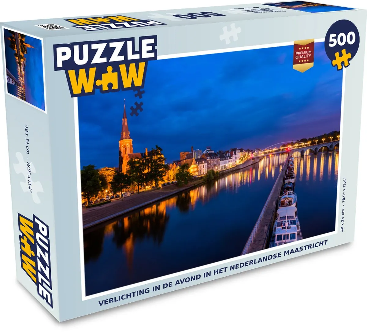 PuzzleWow Maastricht Legpuzzel 500 Stuks