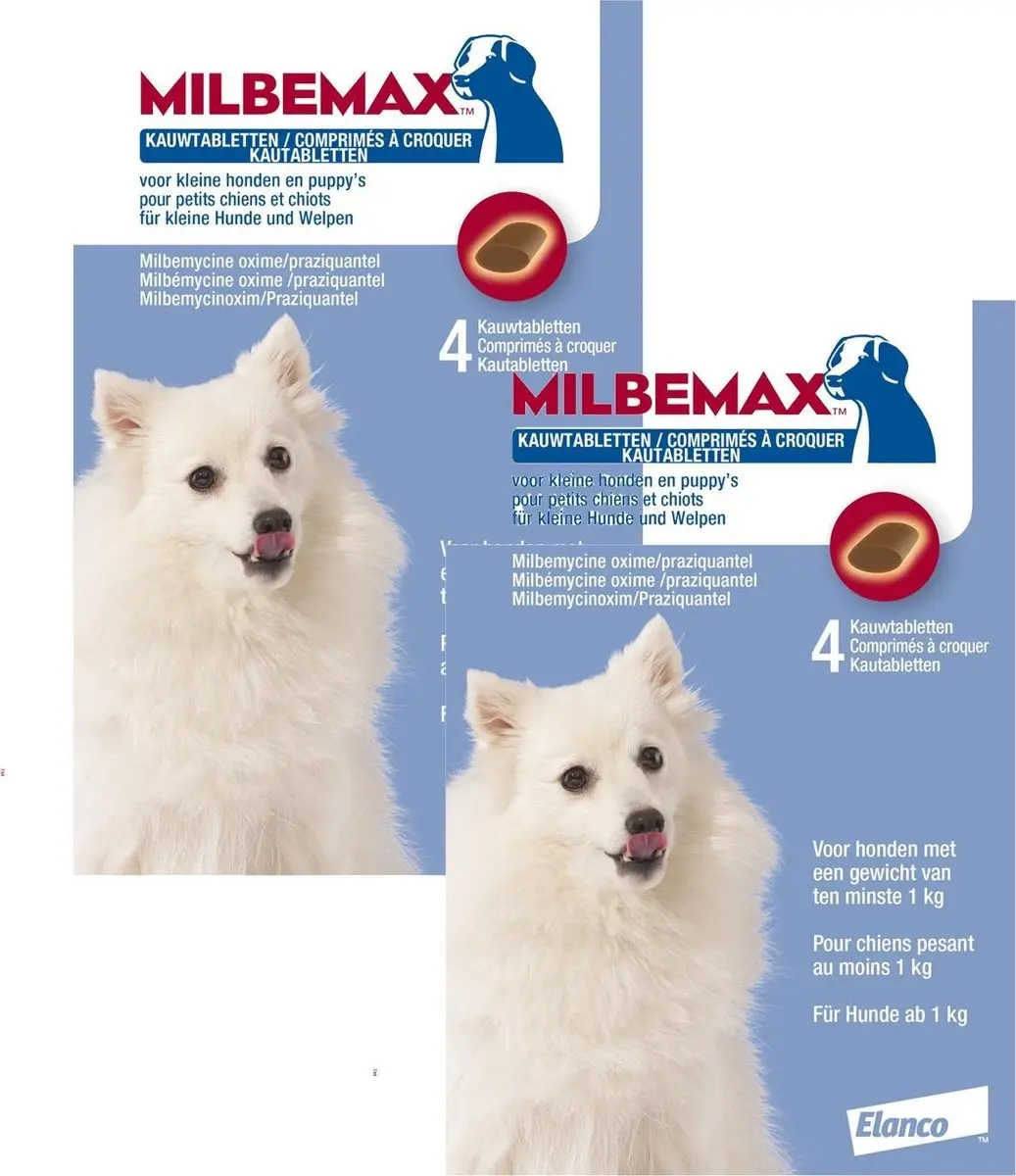 Milbemax Milbemax Kauwtablet Kleine Hond