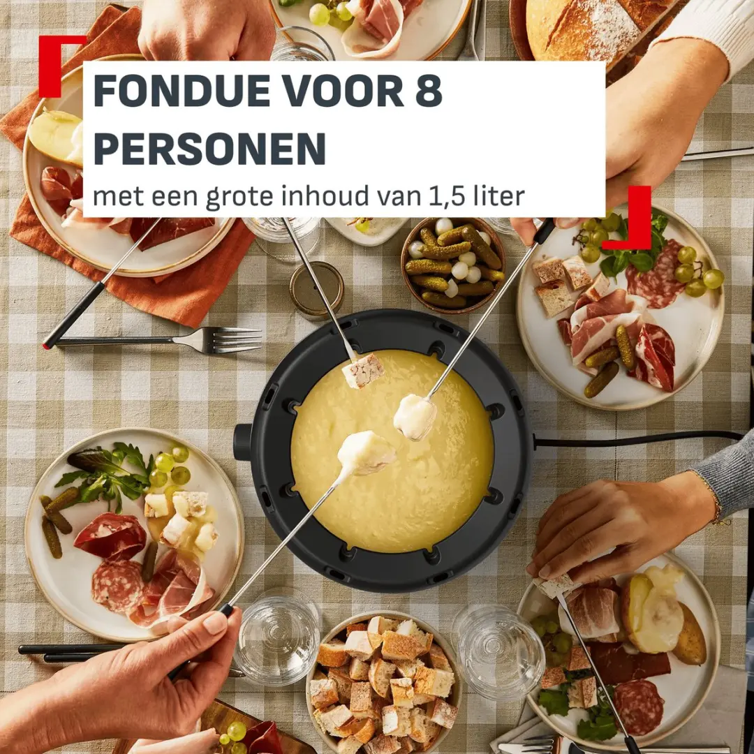 Tefal ThermoRespect EF2758 Fonduepan 8 Personen - 800W - afbeelding 4 van 6