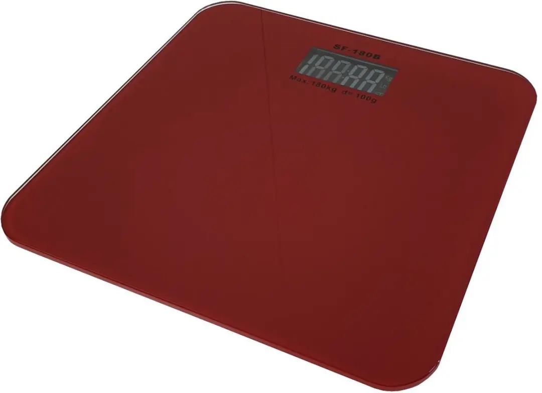 (28x28cm) Rood Personenweegschaal 180 Kg