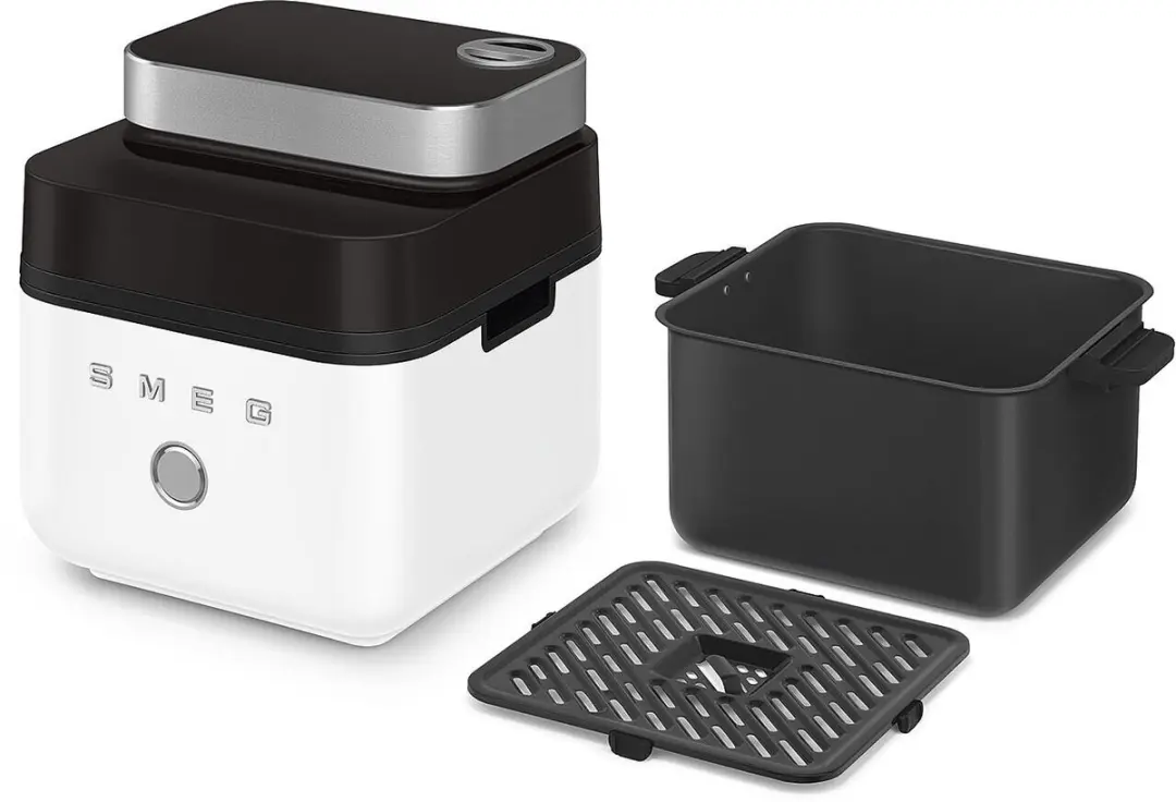Smeg AFC01WHMEU Airfryer 1450W - 7,3L - Mat Wit - afbeelding 6 van 6
