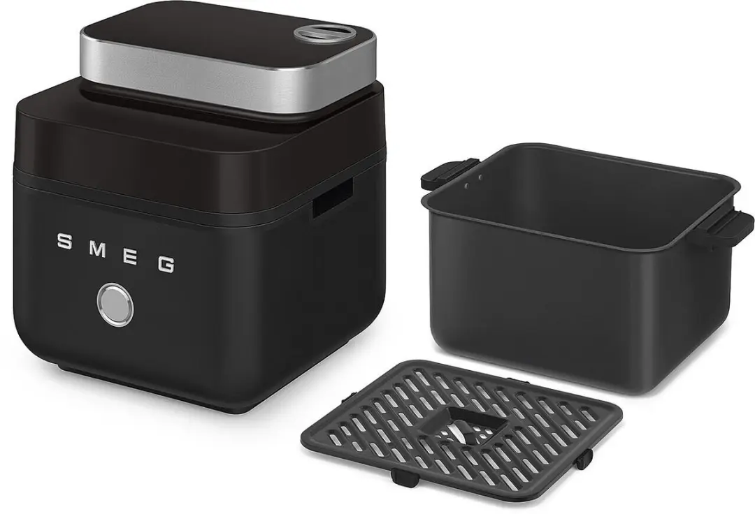 Smeg AFC01BLMEU Airfryer 1450W - 7,3L - Mat Zwart - afbeelding 6 van 6