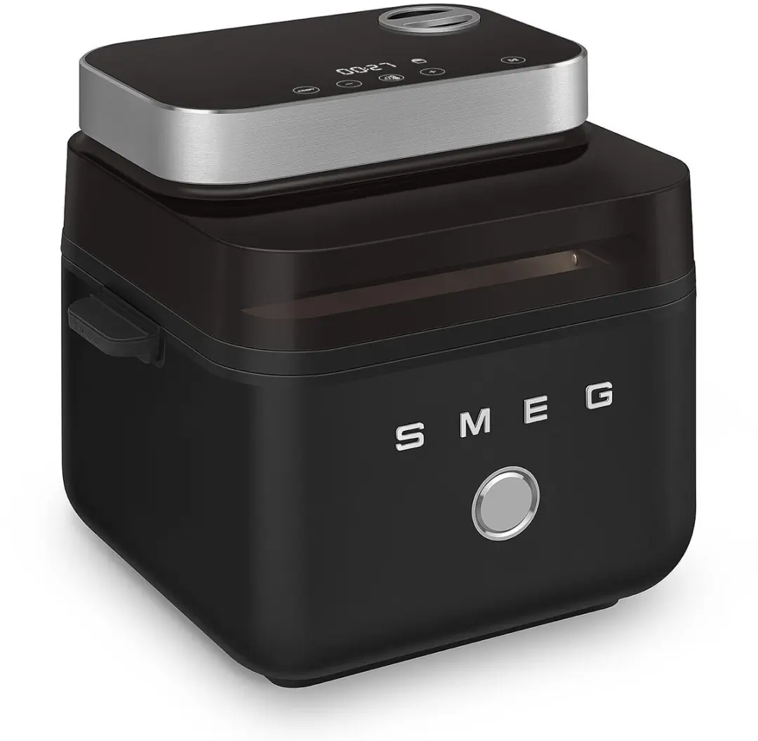 Smeg AFC01BLMEU Airfryer 1450W - 7,3L - Mat Zwart - afbeelding 2 van 6