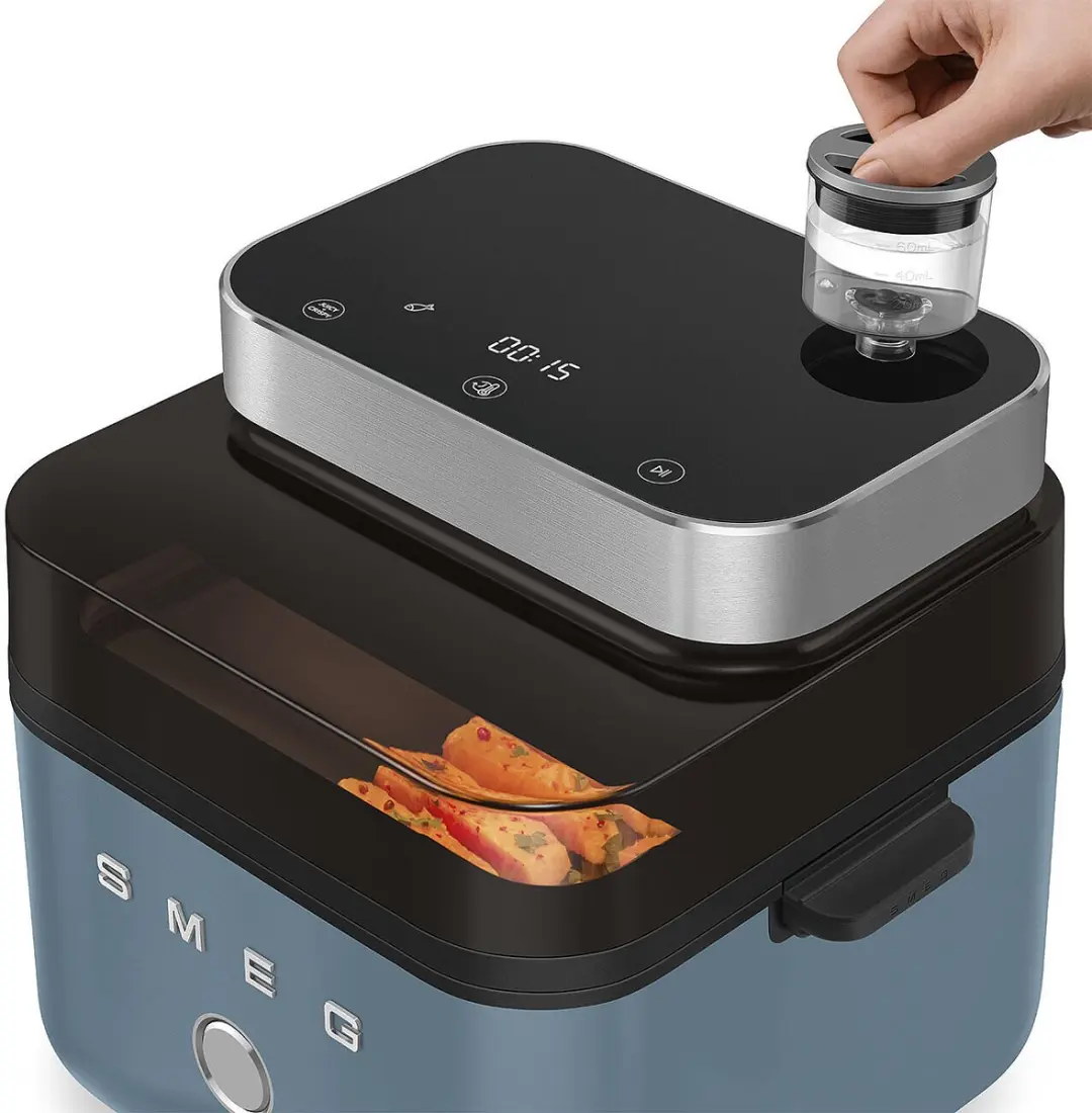 Smeg AFC01SBMEU Airfryer 1450W - 7,3L Storm Blue - afbeelding 5 van 6