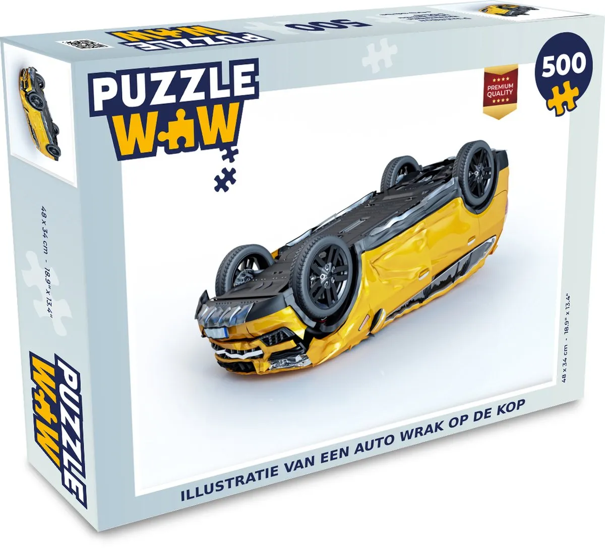 PuzzleWow Auto Wrak Legpuzzel 500 Stuks