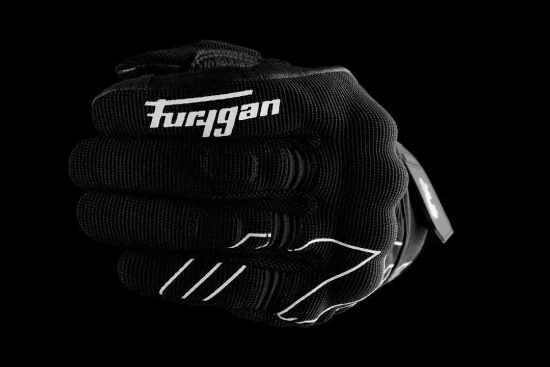 Furygan Jet Neon D3O Motorhandschoenen XL - Zwart/Wit