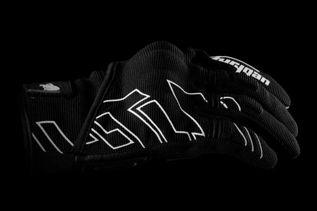 Furygan Jet Neon D3O Motorhandschoenen XL - Zwart/Wit
