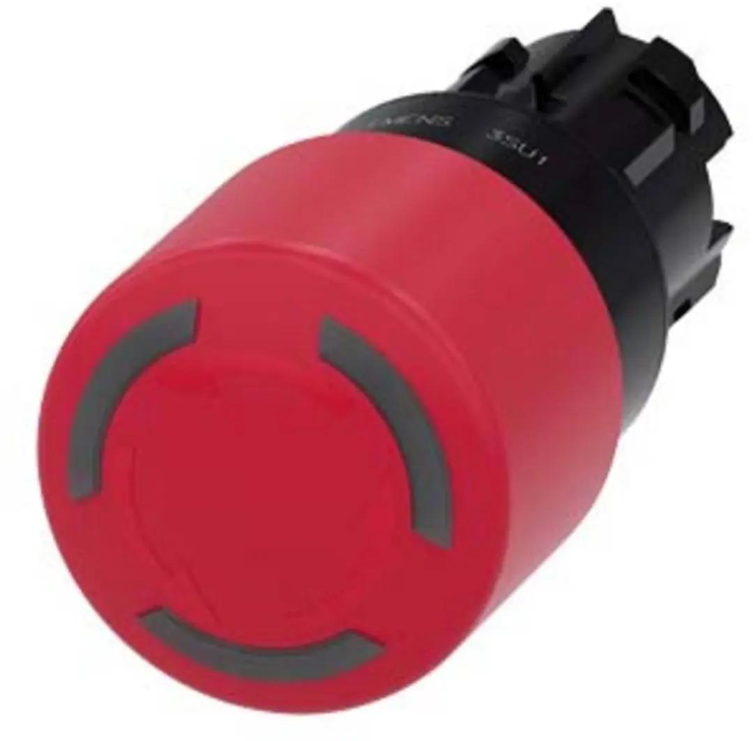 Siemens 3SU1001-1GB20-0AA0 Noodstop-paddenstoelknop IP66, IP67, IP69/IP69K 1 stu