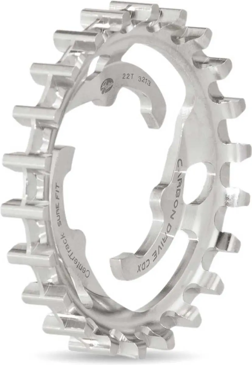Gates tandwiel 22 CDX Shimano / Sram RVS achter zilver