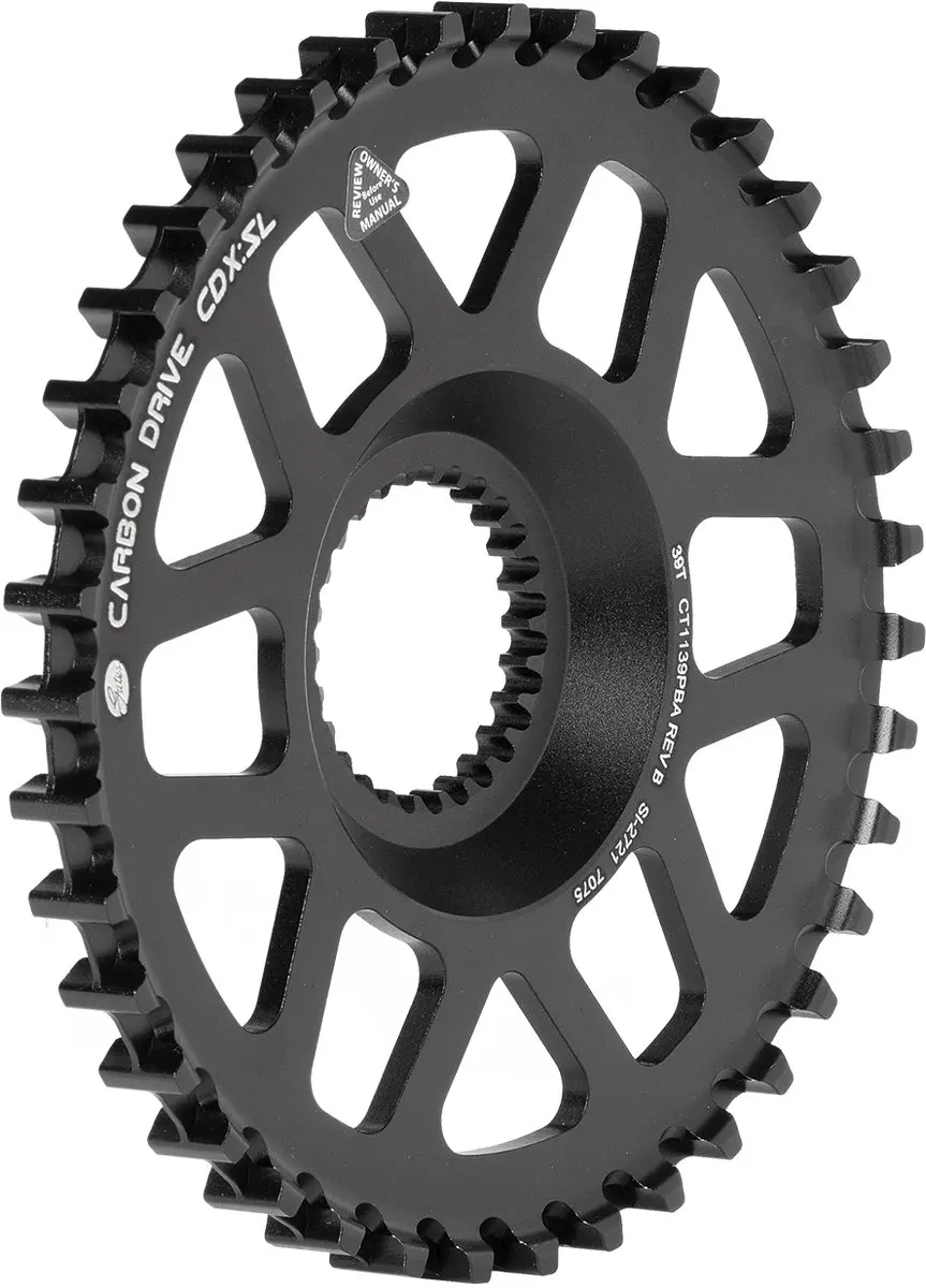 Gates CDX Super Light Voortandwiel Direct Mount / Pinion zwart, 39T, Pinion