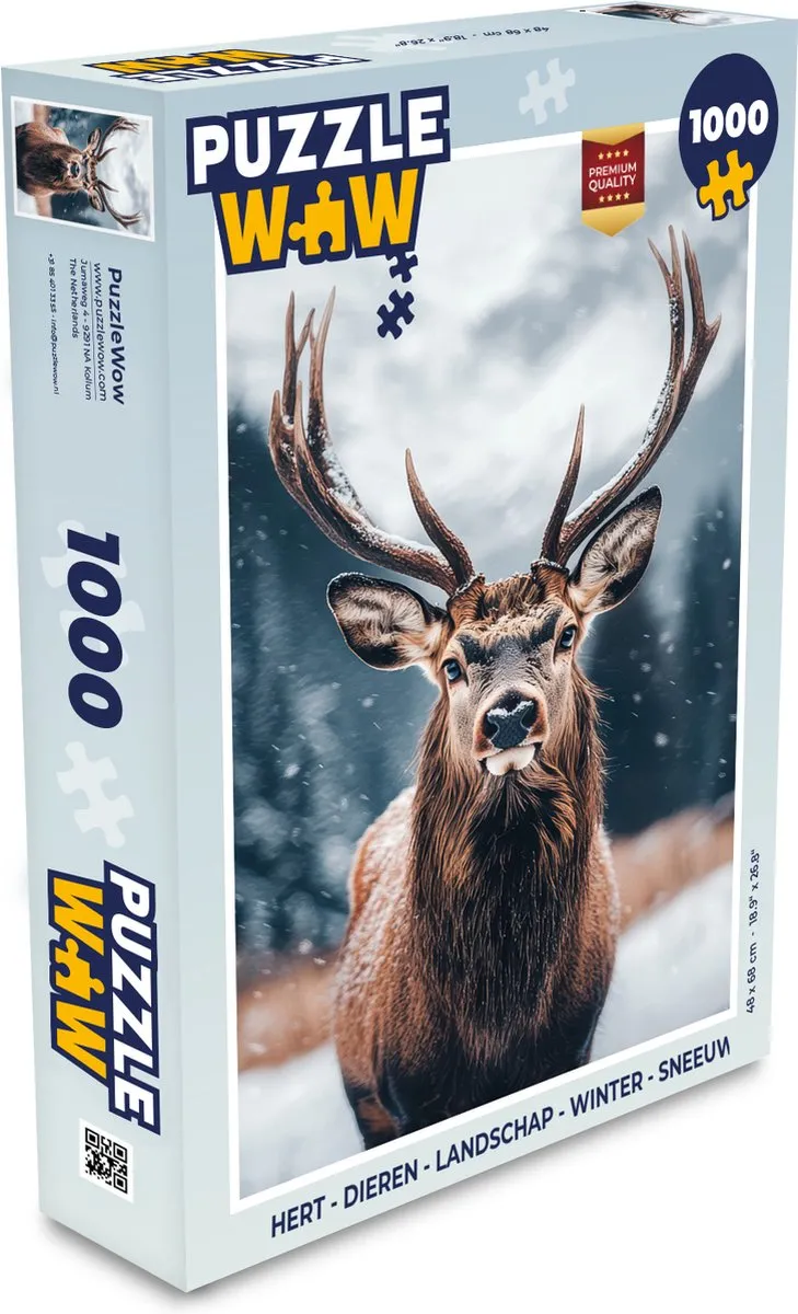 PuzzleWow Hert Legpuzzel 1000 Stuks