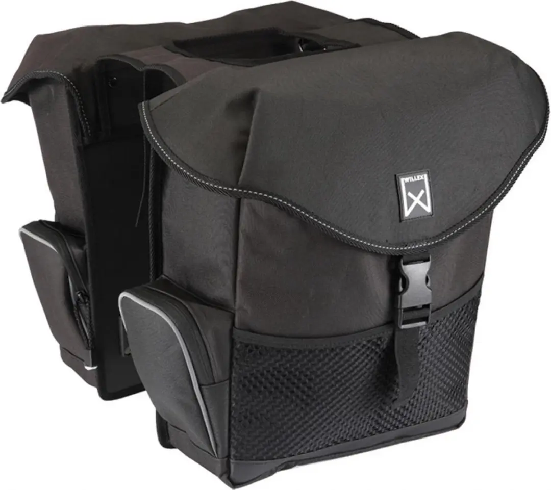 Willex Bagagetas XL Dubbele Fietstas 34L - Zwart - afbeelding 6 van 6