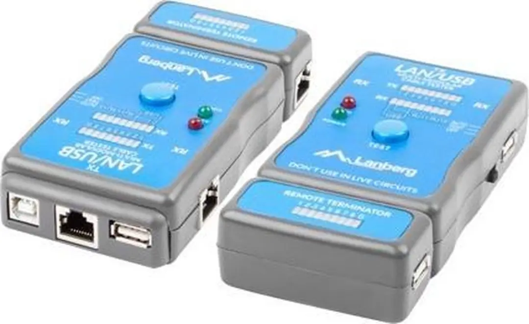 Lanberg RJ45/RJ11/USB Kabeltester - Transparant - afbeelding 4 van 5