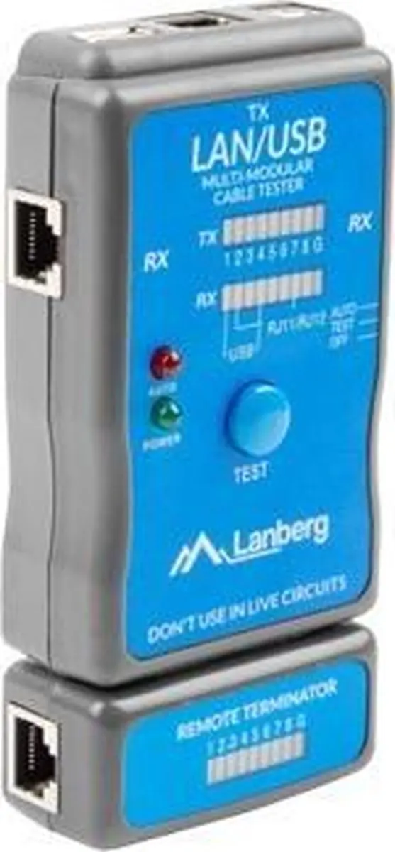 Lanberg RJ45/RJ11/USB Kabeltester