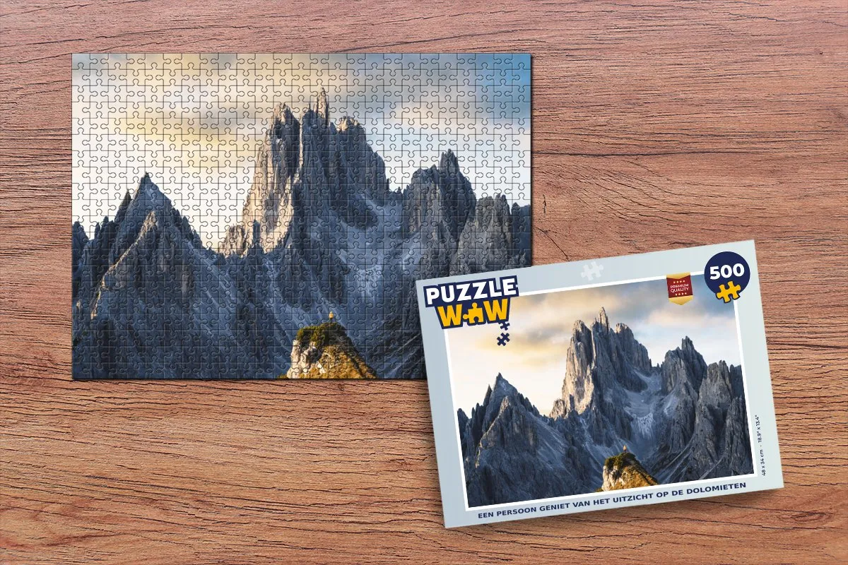 PuzzleWow Legpuzzel Dolomieten 500 Stuks - Multicolor