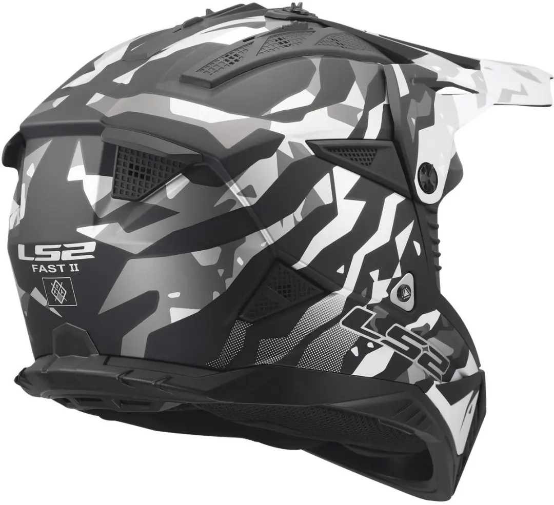 LS2 Fast II Grotesk MX708 Helm - Maat L
