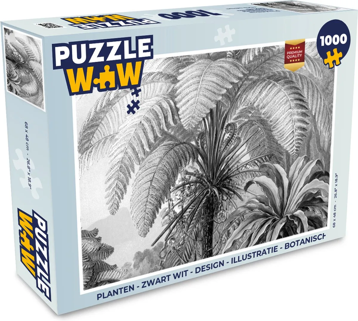 PuzzleWow Botanische Legpuzzel 1000 Stuks - Multicolor