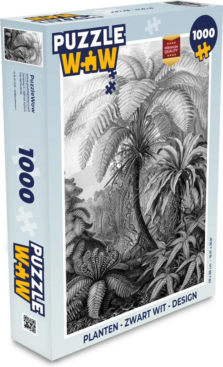 PuzzleWow Botanische Legpuzzel 1000 Stuks