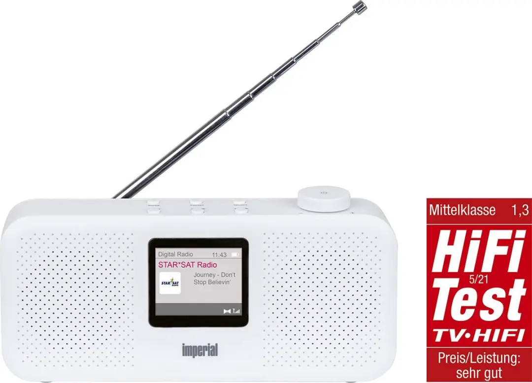 Imperial DABMAN 16 DAB+/FM Radio - Wit - afbeelding 5 van 6
