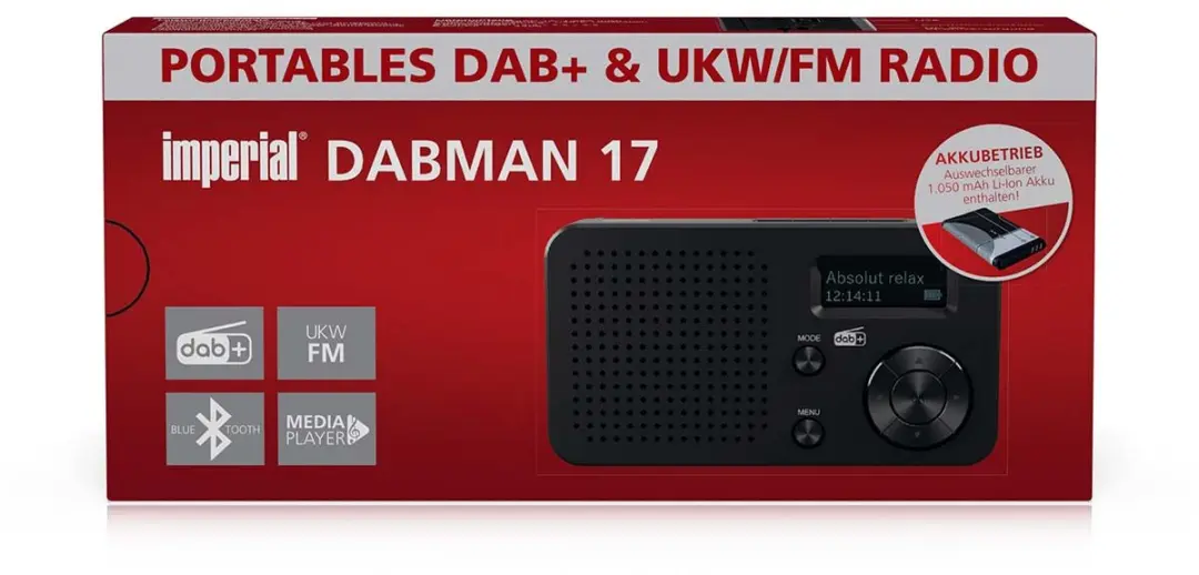 Imperial DABMAN 17 DAB+/FM Radio - Bluetooth - 6W - Zwart - afbeelding 5 van 6