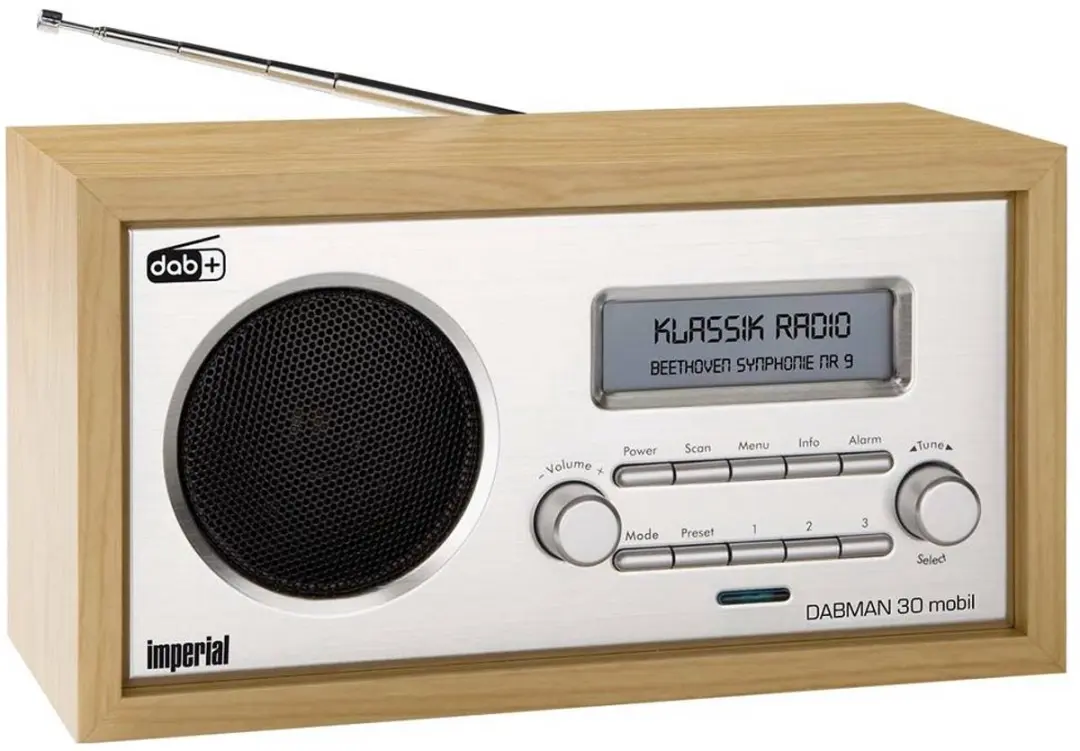 Imperial Dabman 30 DAB+/FM Radio - Bluetooth Powerbank - Hout - afbeelding 2 van 6