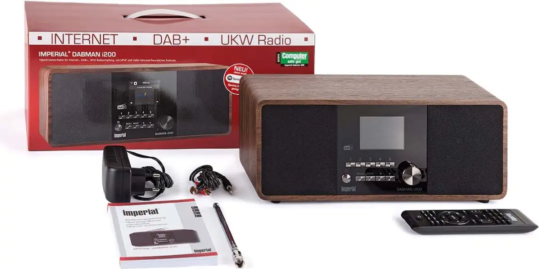 Imperial DABMAN i200 V2 Internetradio - DAB+/FM/BT/WiFi - 4W - Bruin - afbeelding 6 van 6