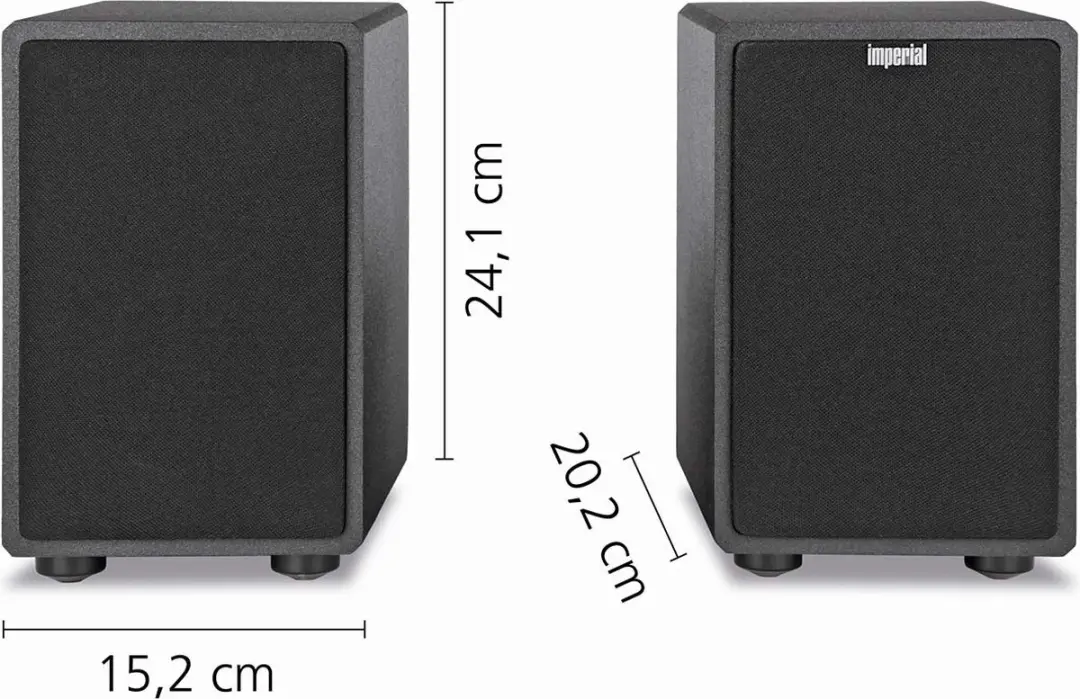 Imperial DABMAN Luidsprekers 22-329-00-LS - 20W - 2 Stuks - Zwart - afbeelding 2 van 3