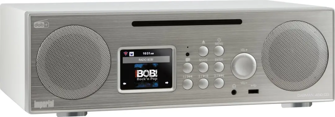 Imperial Nedis DABMAN i450 CD Multifunctionele Radio - 30W - Wit-Zilver - afbeelding 6 van 6