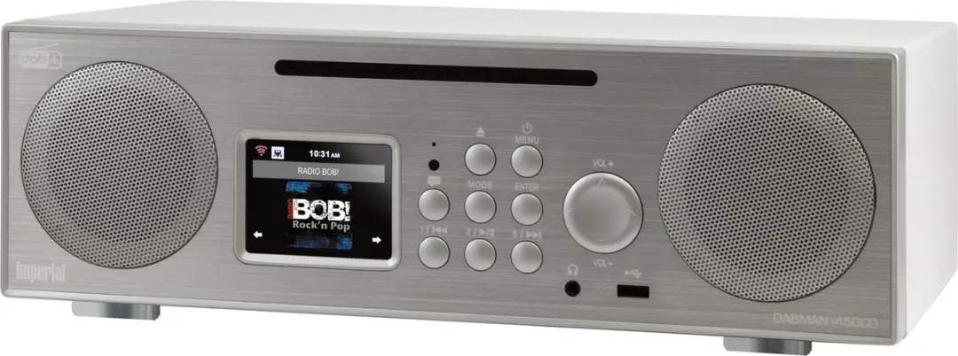 Imperial Nedis DABMAN i450 CD Multifunctionele Radio - 30W - Wit-Zilver - afbeelding 4 van 6