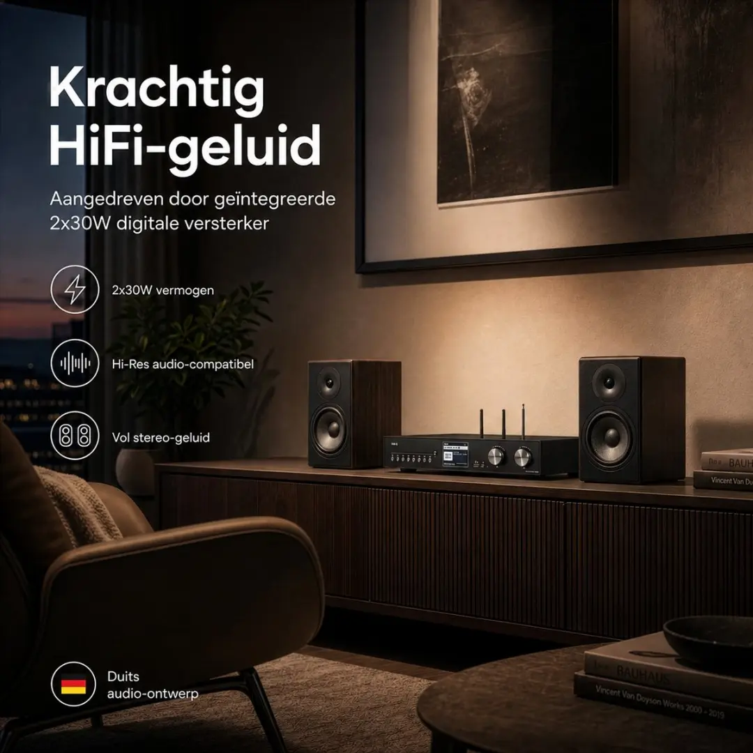 Imperial DABMAN i560 Alles-in-één HiFi-systeem - CD/DAB+/FM/Internetradio - Zwart