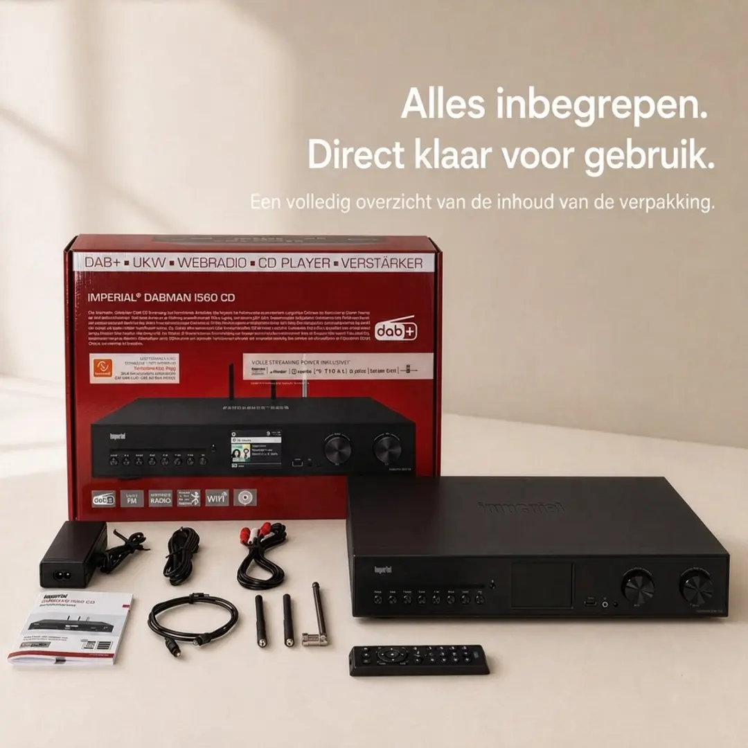 Imperial DABMAN i560 Alles-in-één HiFi-systeem - CD/DAB+/FM/Internetradio - Zwart