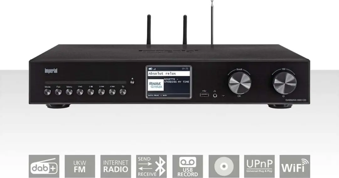 Imperial DABMAN i560 Alles-in-één HiFi-systeem - CD/DAB+/FM/Internetradio - Zwart