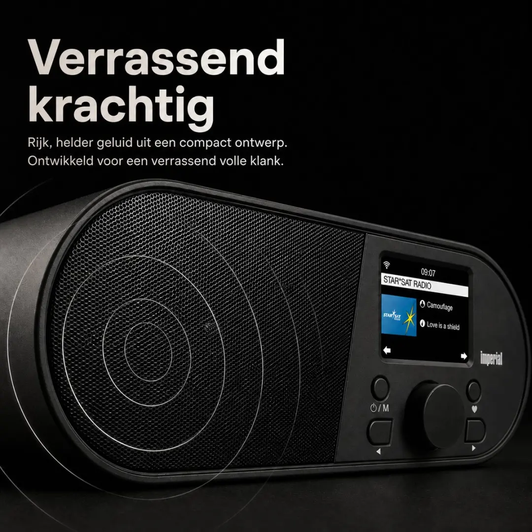 Imperial DABMAN i105 Internetradio - 15W - Zwart - afbeelding 3 van 6