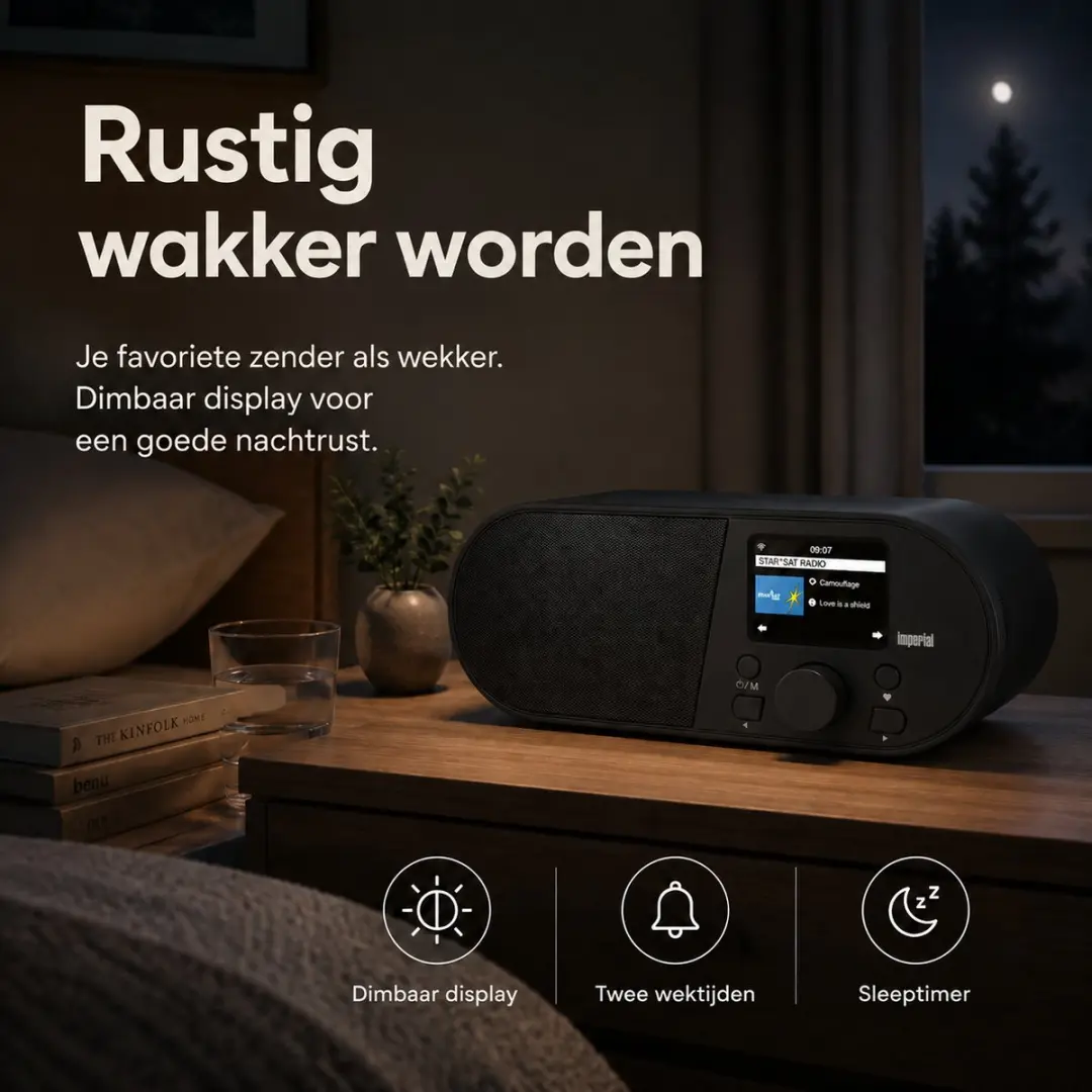 Imperial DABMAN i105 Internetradio - 15W - Zwart - afbeelding 4 van 6