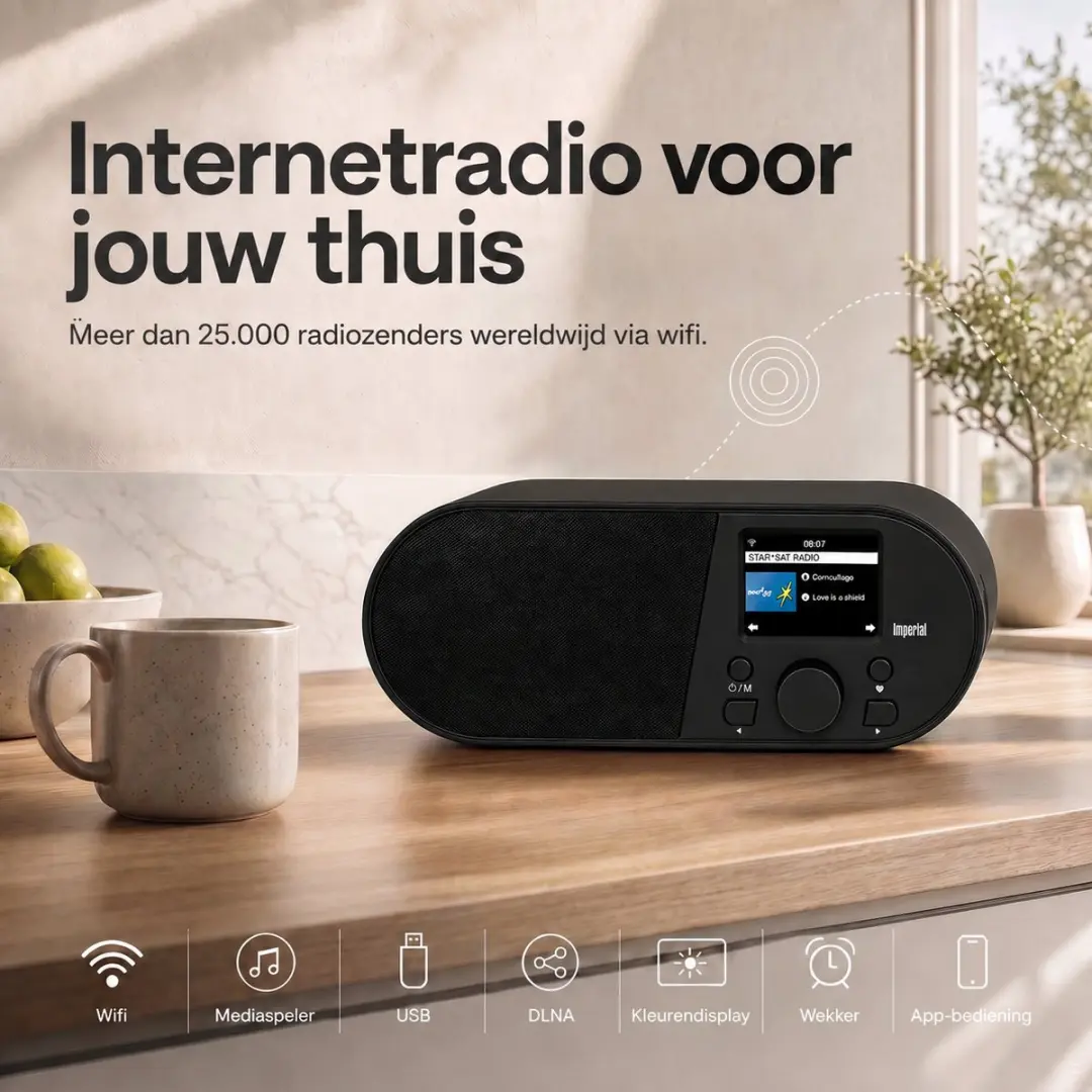 Imperial DABMAN i105 Internetradio - 15W - Zwart - afbeelding 6 van 6