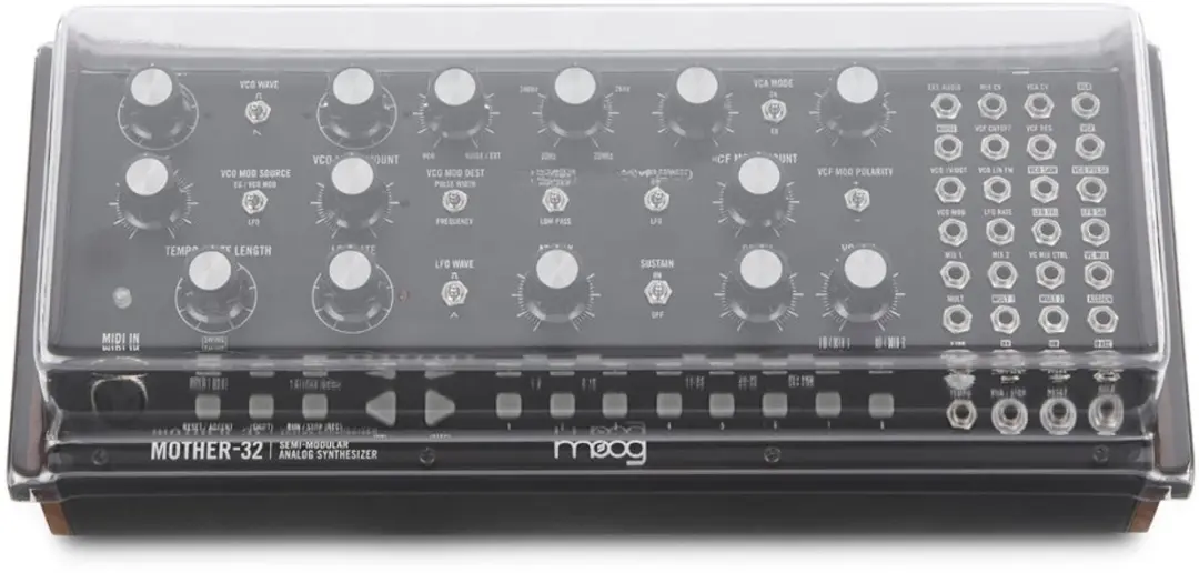Decksaver Moog Mother 32 & DFAM Cover - Transparent - afbeelding 3 van 6