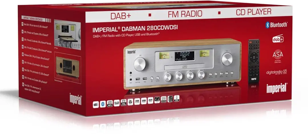 Imperial Dabman 280CDWDSI DAB+ Radio met CD - Zilver - afbeelding 6 van 6