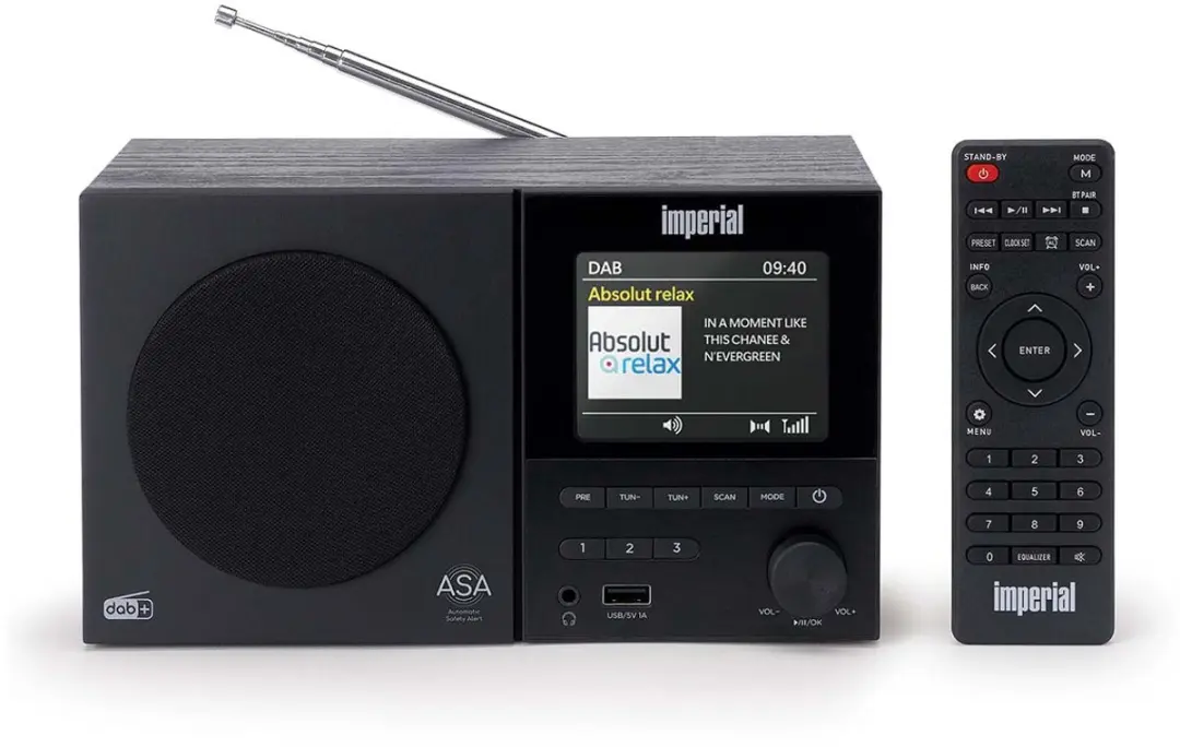 Imperial DABMAN-120BK DAB+/FM Radio - Bluetooth - Zwart - afbeelding 2 van 6