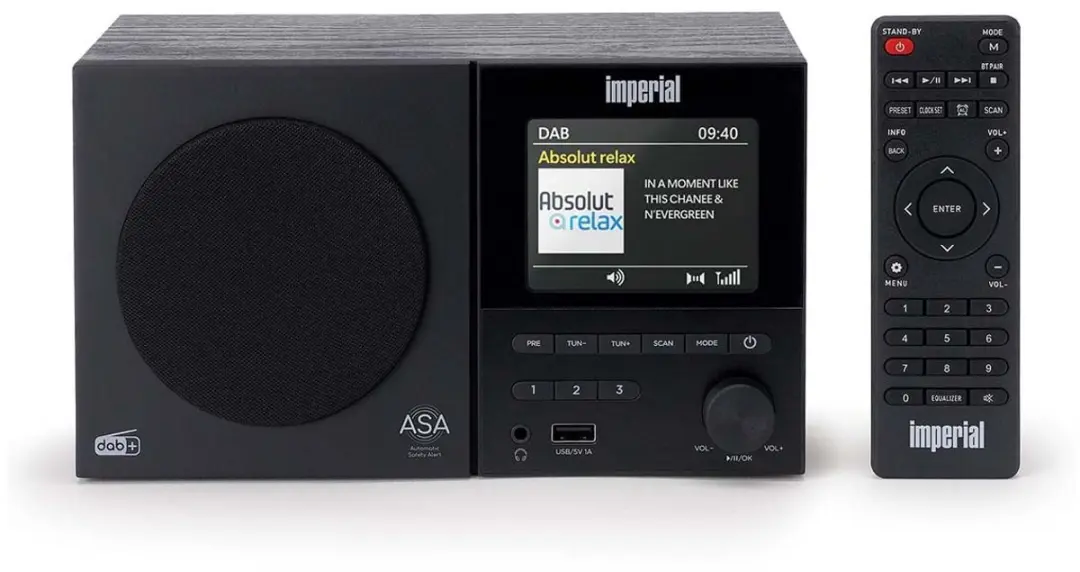 Imperial DABMAN-120BK DAB+/FM Radio - Bluetooth - Zwart - afbeelding 5 van 6