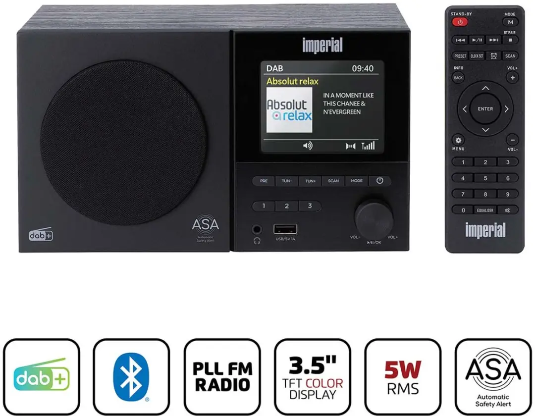 Imperial DABMAN-120BK DAB+/FM Radio